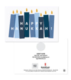 "Happy Hanukkah" Greeting Card, Candles