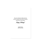 "Happy Holidays" Greeting Card, Ornament