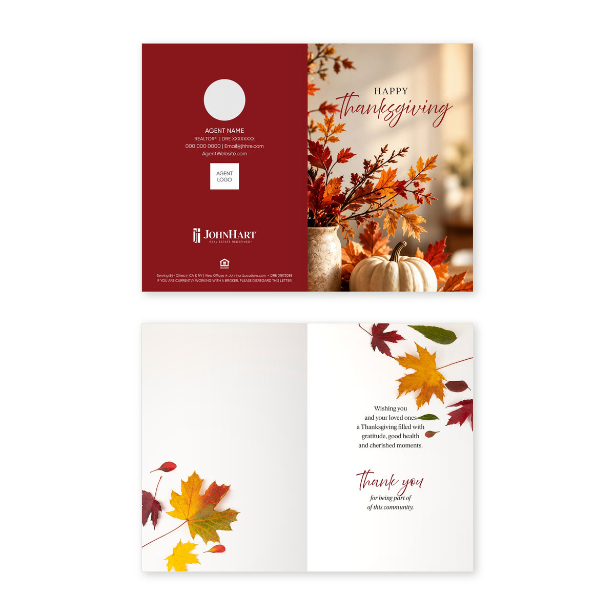 Thanksgiving Greeting Cards | Rustic Autumn