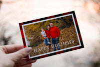 Red Plaid - Personalized Photo